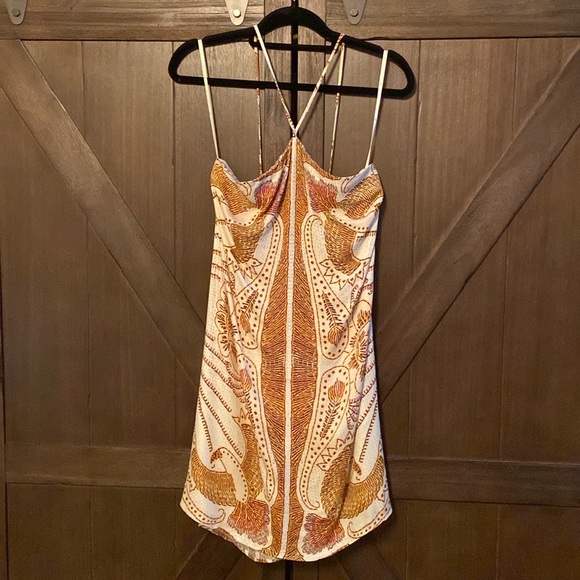 Farm Rio x Anthropologie Boho Halter Mini Dress - Picture 4 of 6